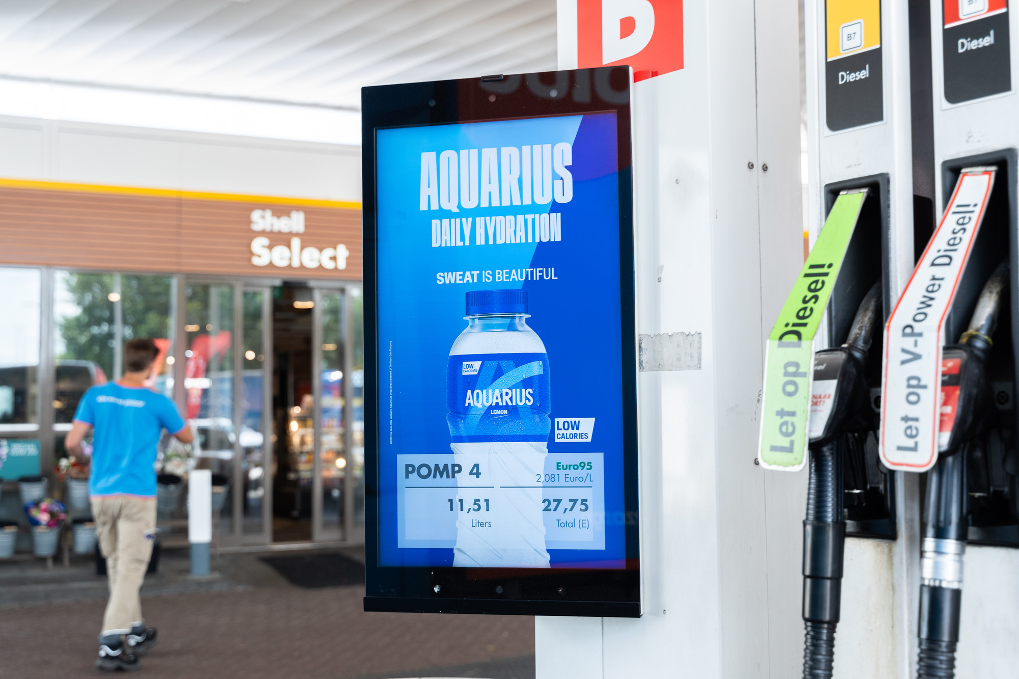 Shell reclame onderweg